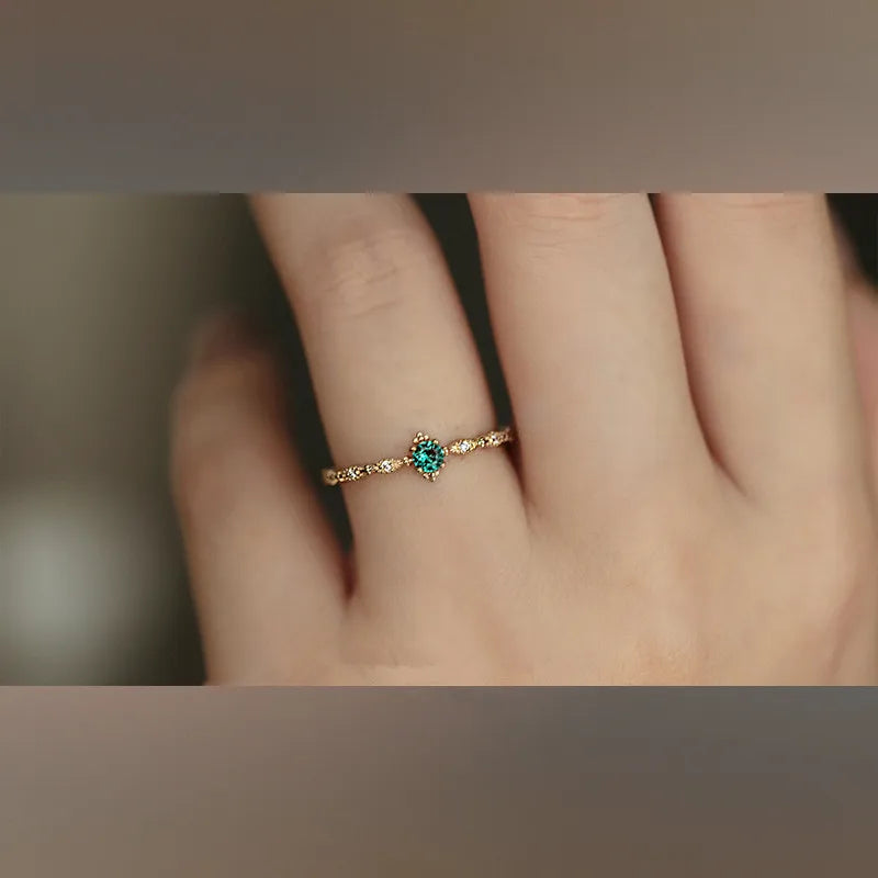 Emerald Ring - 14k Gold