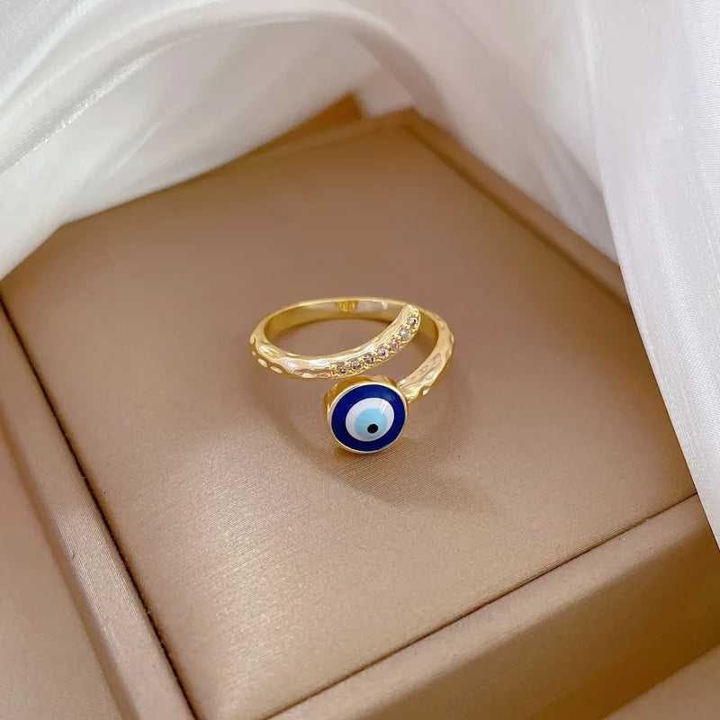 Evil Eye Ring - Cubic Zircon