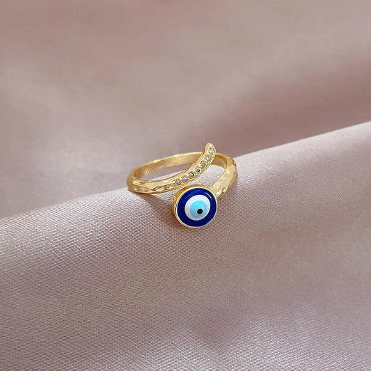 Evil Eye Ring - Cubic Zircon