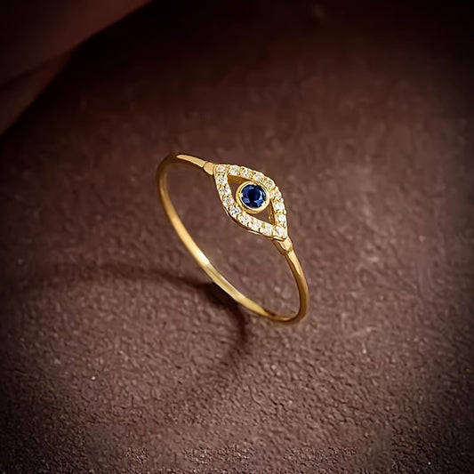 Evil Eye Ring - Blue Lagoon